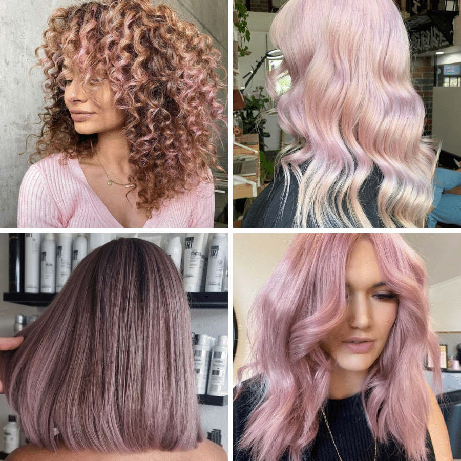 collage of ultra rose results showing a variety of different applications and results.
