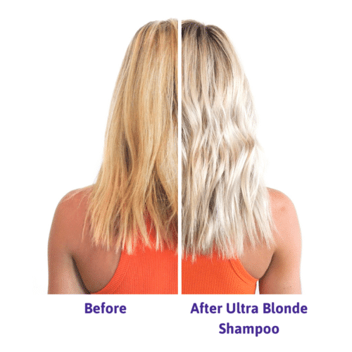 Before and after ultra blonde shampoo