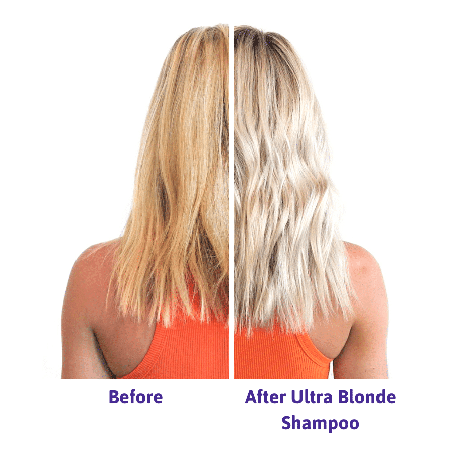 Before and after ultra blonde shampoo