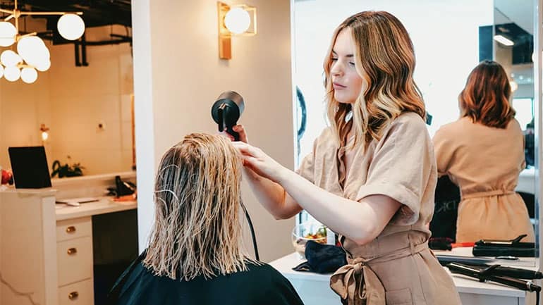 Hairdresser in Action