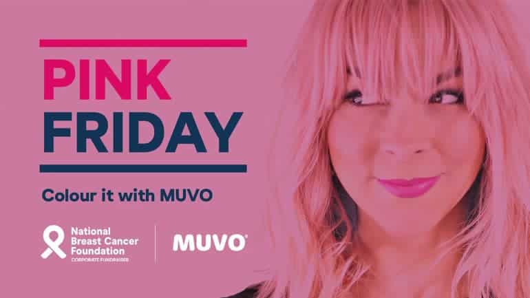 MUVO ondersteunt de Pink Friday-campagne van de Nationale Borstkankerstichting