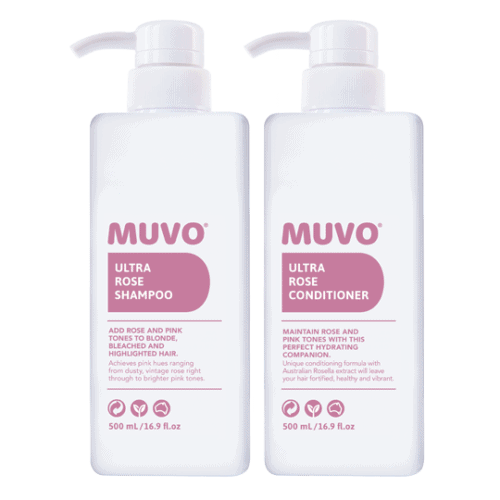 2 bottles of MUVO Ultra Rose Shampoo. 2 x 500ml