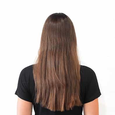 Model 2 back of hair before shot