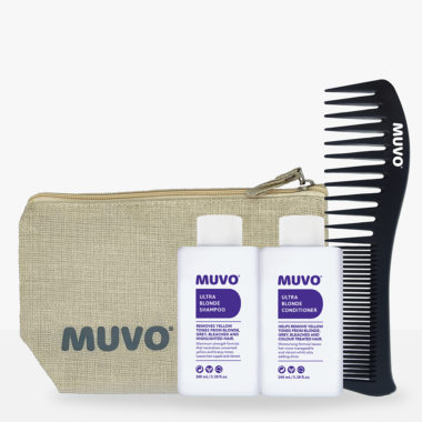 Ultra Blonde Petite Pair Pouch Set with MUVO branded comb