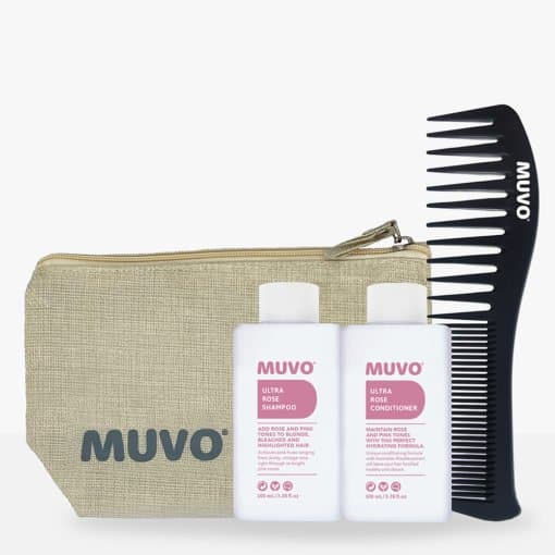 Ultra Rose Petite Pair Pouch Set with MUVO branded comb