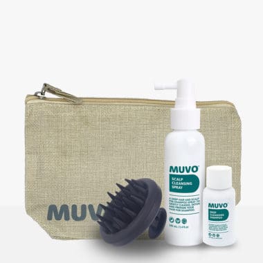 Scalp Remedy Promo Pack; Scalp Spray, Deep Cleanse, Scalp Brush and MUVO pouch
