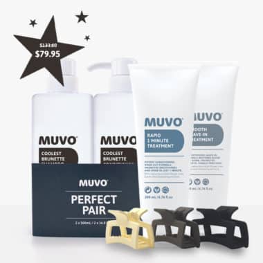 Coolest Brunette 500ml Shampoo & Conditioner with Rapid 200ml & Smooth 200ml