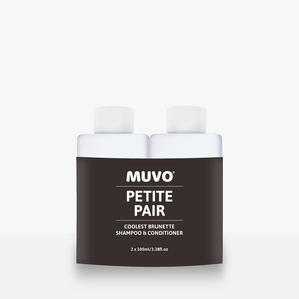 Coolest Brunette shampoo and conditioner 100ml with outer cardboard wrap