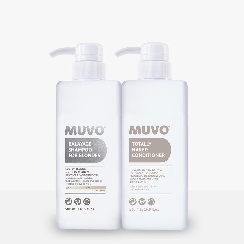 Balayage Shampoo For Blondes and Totally Naked Conditioner