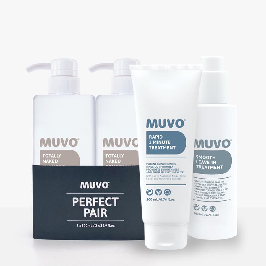 Totally Naked Shampoo 500ml, Totally Naked Conditioner 500ml, Rapid 200ml tube, Smooth  200ml pump