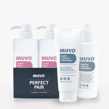 Ultra Rose Shampoo 500ml, Ultra Rose Conditioner 500ml, Rapid 200ml tube, Smooth 200ml pump
