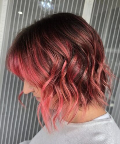 Wild Berry Hair side view